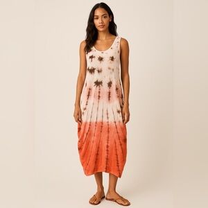LILLY MASON | Tie-Dyed Dress | Multi-Colored | Size L | (NWT)